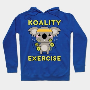 Koality Exercise Kawaii Koala Bear Pun Hoodie